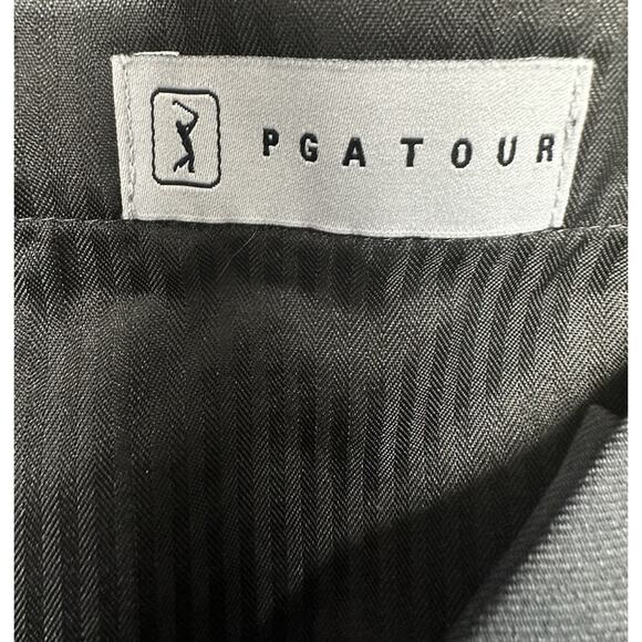 PGA TOUR Mens Golf Pants Gray Flat Front Straight Leg Size 34 X 30 - Picture 6 of 8